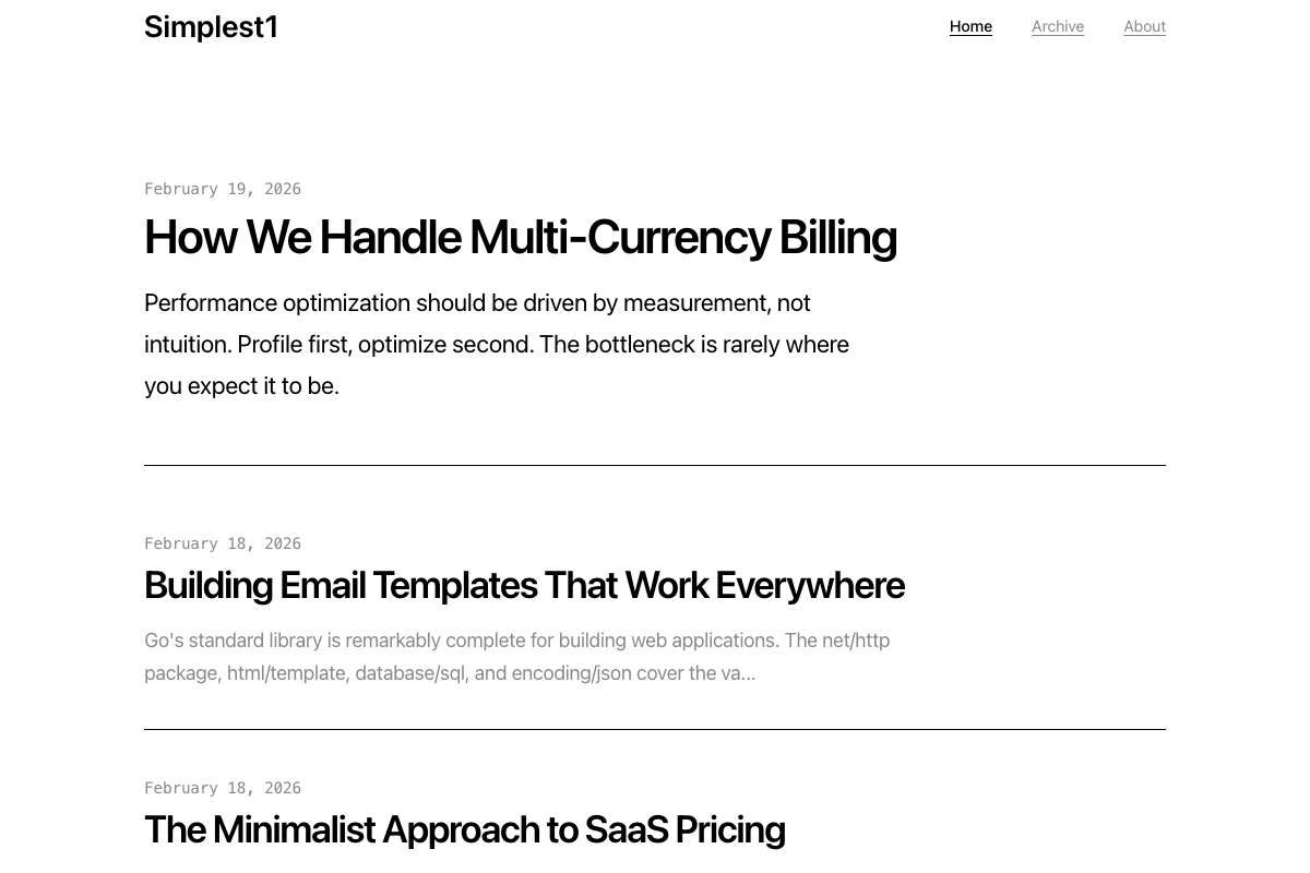 Public blog — fast, minimal, yours